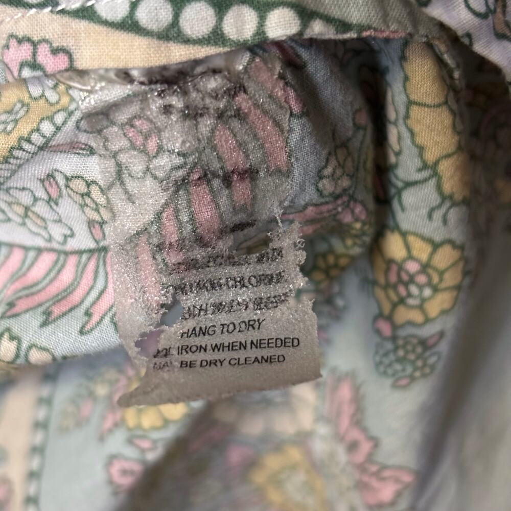 Soft Surroundings Tabitha Paisley Boho tunic pop over long sleeve top size Large - Picture 3 of 4